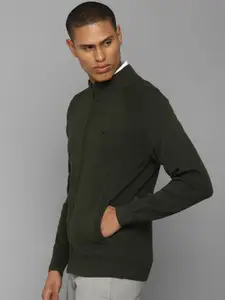Allen Solly Men Front Open Cotton Sweater