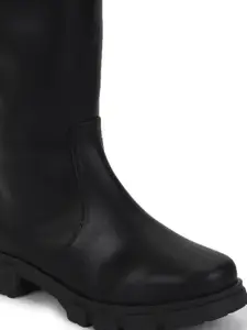 Truffle Collection Women Casual Block-Heeled Winter Boots