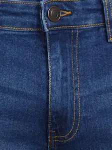 Urbano Fashion Men Slim Fit Low Distress Light Fade Stretchable Cotton Jeans