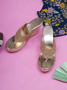 Misto Embellished Wedge Heels