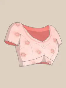 kasee Floral Zari Pure Georgette Saree