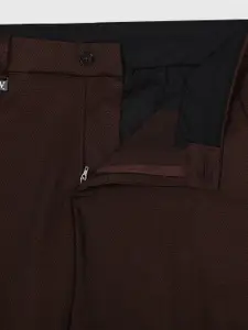 V Dot Men Skinny Fit Formal Trousers