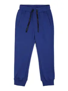 Peter England Boys Printed Pure Cotton T-shirt and Jogger Set