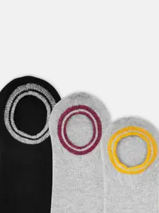 Ajile by Pantaloons Men Pack Of 3 Patterned Shoe-Liners