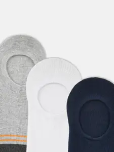 Ajile by Pantaloons Men Pack Of 3 Assorted Shoe-Liners Socks
