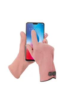 FabSeasons Women Acrylic Touchscreen Index Finger Winter Gloves