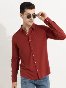 Snitch Men Slim Fit Cotton Casual Shirt