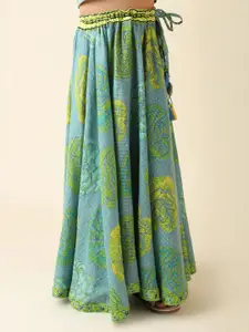 Fabindia Girls Printed Cotton Ready to Wear Lehenga & Blouse With Dupatta