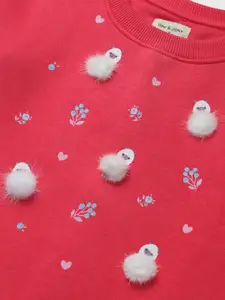 Gini and Jony Girls Cotton Sweatshirt