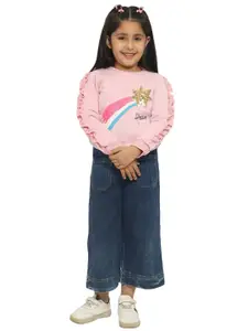 Nauti Nati Girls Embellished Sweatshirt