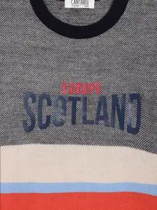 Cantabil Boys Colourblocked Woolen Pullover Sweater