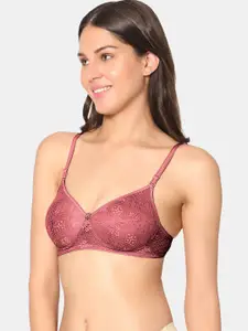 Sonari Self Design Lightly Padded Non-Wired Bra