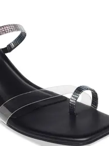 Monrow Open-Toe Block Heels