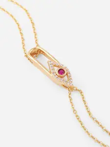 MINUTIAE Women Gold-Plated Brass Link Bracelet