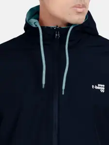 t-base Men Hooded Reversible Rain Jacket