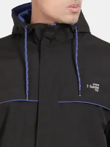 t-base Men Waterproof Reversible Hood Rain Jacket