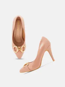 DressBerry Embellished PU Pumps