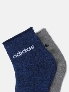 ADIDAS Men Pack Of 2 Patterned Ankle-Length Socks