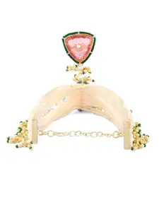 Zaveri Pearls Women Pearls Gold-Plated Ring Bracelet