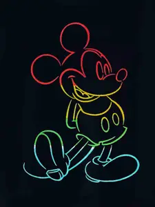 KUCHIPOO Boys Mickey Mouse Printed Fleece Sweatshirt