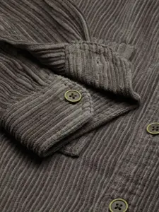 SHOWOFF Men Corduroy Open Front Jacket