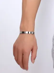 ZIVOM Men Silver-Plated Kada Bracelet