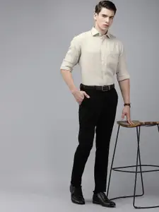 Van Heusen Men Pure Linen Slim Fit Opaque Formal Shirt