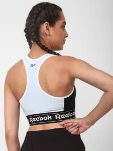 Reebok Blue & Black Bra Lightly Padded