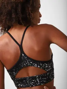 Reebok Abstract Printed Lightly Padded Bra