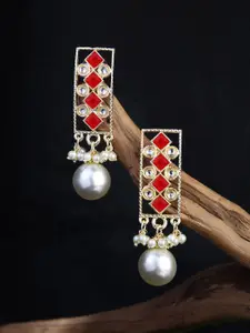 Fida Geometric Drop Earrings