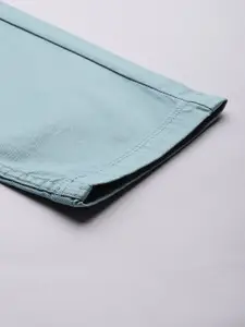 The Roadster Lifestyle Co. Men Textured Slim Fit Low-Rise Trousers