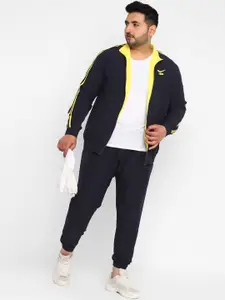 Yuuki Men Plus Size Solid Sports Tracksuits
