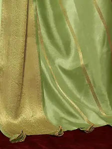 Saree mall Woven Design Zari Leheriya Traditional Sarees