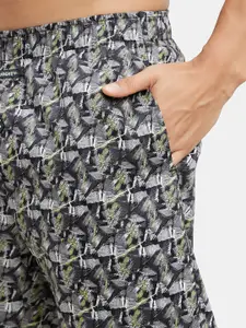 Jockey Combed Cotton Satin Weave Boxer Shorts with Side Pocket-NY07