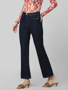 ONLY Women Flared High-Rise Cotton Jeans