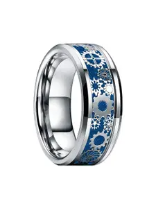 Yellow Chimes Men Gear Design Stainless Steel Finger Ring