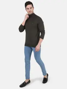 Monte Carlo Men Grey Woollen Pullover