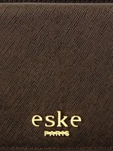 Eske esk Kyle Women Brown Textured Leather Two Fold Wallet