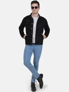 Monte Carlo Men Denim Jacket with Patchwork
