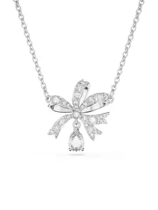 SWAROVSKI Women Volta:Pend Bow Whi/Rhs Necklace