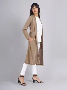 KEIKO Women Solid Longline Shrug