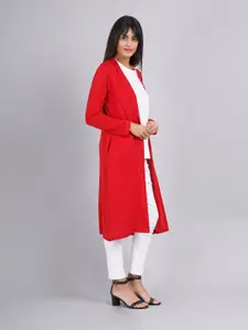 KEIKO Women Long Sleeves Front Open Shrug