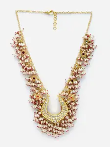 DUGRISTYLE Kundan & Pearls Necklace