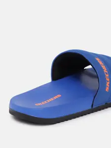 Skechers Boys Blue GAMBIX III - WAVE SURGE Non-Marking Sliders