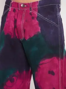 FUGAZEE Men Printed Relaxed Easy Wash Cotton Trousers