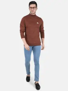 Monte Carlo Men Round Neck Long Sleeves Wool Pullover
