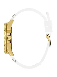 GUESS Women Embellished Dial Bracelet Style Straps Analogue Watch GW0536L2
