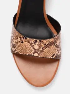 DressBerry Sanke Print Block Sandals