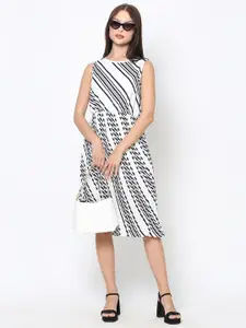 DRIRO Printed Georgette Dress