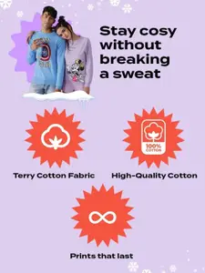 Bewakoof Men Printed Fleece Sweatshirt